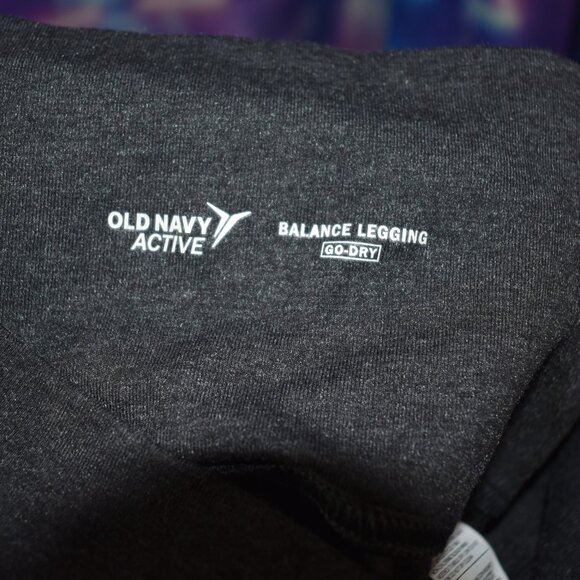 Old Navy Gray with Gold Celestial Active Ankle High Rise Balance Legging L - Picture 4 of 6